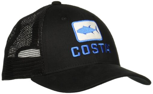 Costa Del Mar Mesh Hat Black + Black