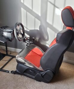 VEVOR Racing Simulator Stand Adjustable Steering Wheel Stand Carbon Steel Racing Wheel Stand fit for Logitech G25, G27, G29, G920, Racing Wheel Gaming Stand, Not Included Wheel,Pedals and Chair Black 52 71gpwdpyeGL