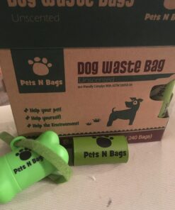 Poop Bags, Environment Friendly Pets N Bags Dog Waste Bags, Biodegradable, Refill Rolls, Includes Dispenser (16 Rolls / 240 Count) 16 Count (Pack of 1) 42 71gqXW2GvnL