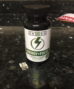 Zhou Natural Caffeine Pills 100mg with L-Theanine 200mg, Nootropic Supplement, Clean Energy, Endurance and MentalFocus, Non-GMO, Vegan, Gluten-Free, 60 Capsules 31 71gqiATCCfL