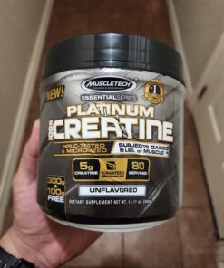 Creatine Monohydrate Powder | MuscleTech Platinum | Pure Micronized | Muscle Recovery + Builder for Men & Women | Workout Supplements | Unflavored (80 Servings) 80 Servings 54 71gqiLKv2L