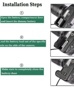 Gonine ACK-E18 T7i Continuous Power Supply DR-E18 Dummy Battery LP-E17 DC Coupler AC Adapter fit for Canon EOS Rebel RP R50 T7i T6i T8i T6s SL2 SL3 850D 77D, Kiss X8i X9i X10 Cameras. 9 71gqqeO8MpL