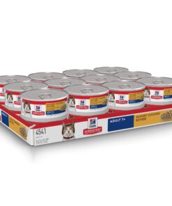 Hill's Science Diet Wet Cat Food, Adult 7+ for Senior Cats, Savory Chicken Recipe, 5.5 oz. Cans, 24-Pack 13 71gqu4APaDL
