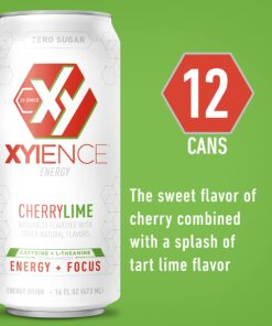 Xyience Cherry Lime Energy Drink, 16 fl oz can (Pack of 12) 12 71grF4jY EL