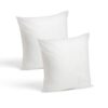 Foamily Throw Pillows Insert Set of 2 - 18 x 18 Insert For Decorative Pillow Covers - Made in USA - Bed and Couch Pillows Down Alternative 18x18 Inch (Pack of 2) 12 71gsBByuc8L