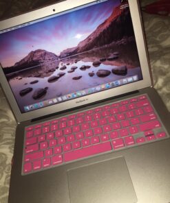 IBENZER Compatible with Old Version MacBook Air 13 Inch Case (2017-2010 Release), Models: A1466/A1369, Plastic Hard Shell Case with Keyboard & Screen Cover for Mac Air 13, Pink, A13PK+2 For Macbook Air 13'' A1466/A1369 34 71gsEm3sQxL