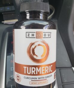 Zhou Turmeric Curcumin and Ginger with Bioperine 1800 mg | Extra Strength Antioxidant for Maximum Joint Comfort and Mobility | Non-GMO | 30 Servings, 90 Veggie Caps 19 71gsfV3X7RL
