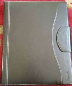 Skycase Padfolio Portfolio Case,Leather Portfolio Folder,Resume/Conference/Legal Document Executive Organizer with Letter/A4 Size Clipboard,Business Card Holder,Padfolio Portfolio for Women/Men,Black Black 39 71gsguqs0AL