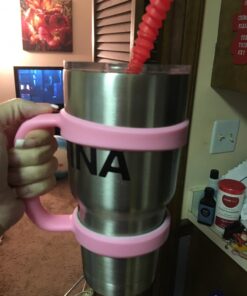 F-32 Handle - 19 COLORS - 30oz Size - Compatible with 30 oz YETI and 30 oz. OZARK TRAIL Tumbler Travel Mug (30OZ, COOL PURPLE (PINKISH PURPLE)) 30ozCool Purple (Pinkish Purple) 30.0 ounces 40 71gtiGrvmAL