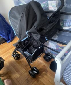 Summer Infant 3Dmini Convenience Stroller, Blue/Black – Lightweight Infant Stroller with Compact Fold, Multi-Position Recline, Canopy Pop Out Sun Visor and More Umbrella for Travel 34 71gtsLrSVCL