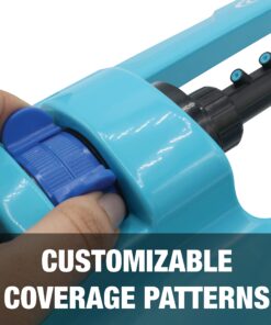 Aqua Joe SJI-OMS16 Indestructible Metal Base Oscillating Sprinkler with Adjustable Spray, 3600-Square Foot Coverage 3600 - Square Foot Coverage 21 71gu3ND t2L