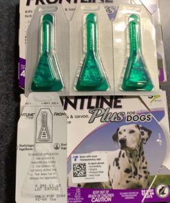 FRONTLINE Plus Flea and Tick Treatment for Large Dogs Up to 45 to 88 lbs., 3 Treatments 28 71guAy3EQ L