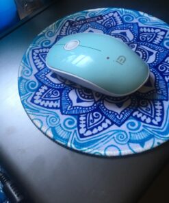 FD Wireless Mouse, V8 2.4G Optical Silent Cordless Mouse with USB Receiver and Manual, Slim Portable Travel Computer Mice for Laptop Desktop PC MacBook Chromebook, Mint Green 43 71guRibsXdL