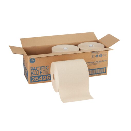 Georgia-Pacific 8Ó High-Capacity Recycled Roll by GP PRO Paper, 3 Count (Pack of 1), Brown Towels Brown 3 roll refill