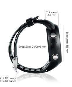 EZON GPS Running Watch with Speed Distance Pace Alarm and Calorie Counter and Stopwatch for Men T031B01 Black 17 71gvazTjsGL