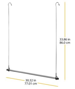 Whitmor Double Closet Rod - Heavy Duty Closet Organizer- Chrome 1 DESIGN 1 21 71gvoNTvbcL