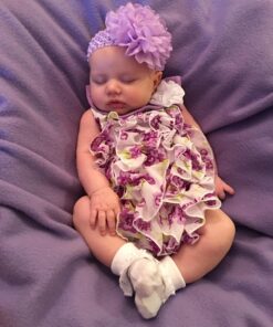 QandSweet Baby Girl's Headbands with Chiffon Lotus Flower Soft Nylon Headwraps for Take Pictures (Camellia Flower 15Pcs) Camellia Flower 15pcs 60 71gw3Pp EDL