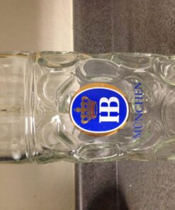 1 Liter HB "Hofbrauhaus Munchen" Dimpled Glass Beer Stein 30 71gwBlUU6L