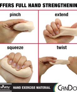 CanDo TheraPutty Standard Hand Exercise Putty For Rehabilitation, Exercises, Hand Therapy, Occupational Therapy, Hand Strengthening, Improve Motor Skills, Stress Relief XX-SOFT 6-ounce 7 71gwmA9pwhL