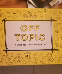 OFF TOPIC Party Game for Adults - Fun Adult Board Games for Groups of 2-8 Players - Hilarious Game Night Card Game for Friends, Family & More Yellow 40 71gxwZbxi8L