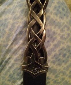 Ace Martial Arts Supply New Scottish Celtic Gaelic Twist Knot Blue Ruby Gemstone Wicca Dirk Dagger Knife, 9-Inch 38 71gy8AEMmBL