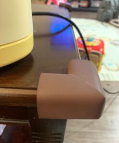 RovingCove Corner Protector for Baby (8 Large Corners) - Hefty-Fit Heavy-Duty Soft Rubber Foam Furniture Corner Bumper Guards, 3M Adhesive Pre-Taped, Coffee Brown 8 Count (Pack of 1) 32 71h wOFBQDL