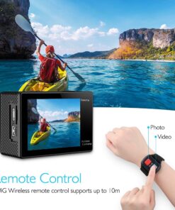 AKASO EK7000 4K30FPS 20MP Action Camera Ultra HD Underwater Camera 170 Degree Wide Angle 98FT Waterproof Camera Support External Microphone Black 25 71h00Lhni7L