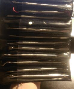 SE 12-Piece Stainless Steel Wax Carvers Set, Wax & Clay Sculpting Tools, Double Ended Carving Kit for Modeling, Sculpting and Shaping, Silver - DD312 Carver set 36 71h0Tl6oDgL