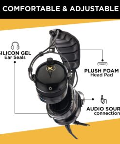KORE AVIATION KA-1 General Aviation Headset for Pilots | Mono and Stereo Compatibility, Passive Noise Reduction, Noise Canceling Microphone, Gel Ear Seals, Adjustable Headband, Headset Bag 25 71h0poWHJqL