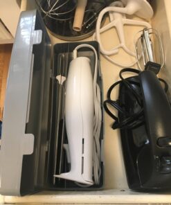 Hamilton Beach Electric Knife Set for Carving Meats, Poultry, Bread, Crafting Foam & More, Reciprocating Serrated Stainless Steel Blades, Ergonomic Design Storage Case + Fork Included, 5 Foot Cord Carve 'n Set Electric Knife 42 71h1hK7IR3L