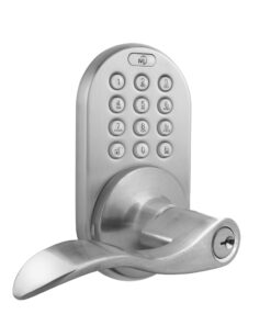Alternative view of MiLocks TKL-02SN Digital Lever Handle Door Lock with Keyless Entry via Keypad Code for Interior Doors Satin Nickel
