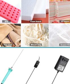 Foam Cutter, Jhua Hot Wire Knife Foam Cutter Electric Styrofoam Cutting Tool, 15W Foam Board Cutter with 4 inch Cutting Machine Pen for Styrofoam Foam Cutting, Arts, Crafts DIY 14 71h1tZY7o2L