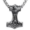 COPAUL Retro Men's Stainless Steel Quake Thors Hammer Pendant Silver 7 71h2RbSBmUL