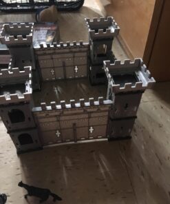 DIY Castle Building The Medieval Times Middle Ages Military Plastic Fort Model Kit Set with Figures Soldier Knight Simulated Siege War of Attack 32 71h2uxXHyXL