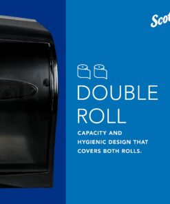 Scott Essential Double Roll Coreless Toilet Paper Dispenser (09604), Black 17 71h303b33L