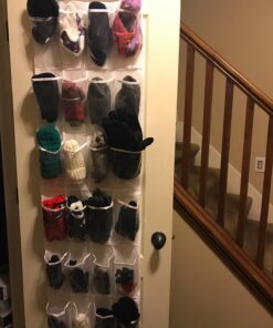 Honey-Can-Do 24 Pocket OTD Shoe Rack- White SFT-01423 White 5 71h32k0goCL