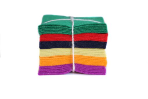 100% Wool Charm Pack From National Nonvwovens 36-5" Squares Classic Colors