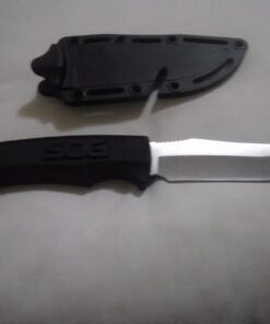 SOG Survival Knife with Sheath - Field Knife Fixed Blade Knives 4 Inch Tactical Knife and Bushcraft Knife w/Full Tang Hunting Knife Blade (FK1001-CP) 27 71h3K1ggmfL