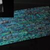 Blue Paua Abalone Coated Enhanced Adhesive Veneer Sheet (9.4" x 5.5" x 0.007")