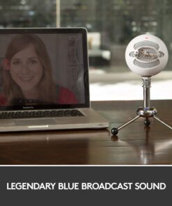 Logitech for Creators Blue Snowball iCE USB Microphone for Gaming, Streaming, Podcasting, Twitch, YouTube, Discord, Recording for PC and Mac, Plug & Play-Black Whiteout 23 71h4KiseuVL