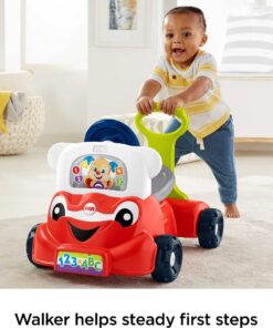 Fisher-Price Laugh & Learn 3-In-1 Smart Car, Baby Walker & Toddler Ride-On Toy with Smart Stages Learning Content for Ages 9+ Months Standard 26 71h5Uc1NsRL