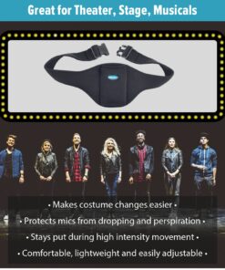 Tune Belt Mic Belt - Microphone Holder Pack - The Original Brand - Carrier Pouch Securely Holds and Protects for Fitness Instructors, Theater, Speakers and more 9 71h6KTDZHmL