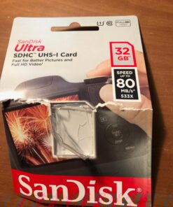 SanDisk Ultra 32GB Class 10 SDHC UHS-I Memory Card up to 80MB/s (SDSDUNC-032G-GN6IN) 31 71h6U2rHZtL