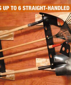 Buyers Products LT37 Hand Rack for Enclosed Landscaping Truck Trailers & Garage or Shed Walls Holds 6 Tools for Shovels, Rakes, Hoes, Heavy Duty Steel, Oversize, Black 10 71h6WsAgUDS