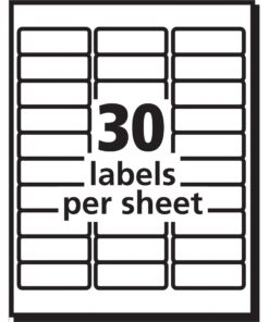 Avery Easy Peel Printable Address Labels with Sure Feed, 1" x 2-5/8", White, 750 Blank Mailing Labels (08160) 750 labels 22 71h6iJR2p L