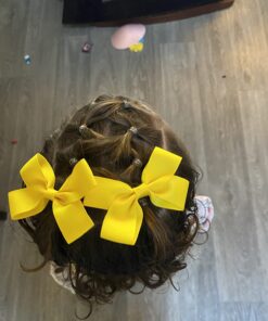 40pcs Toddler Girls Ribbon Bows for Hair (3 Inch Bow Bulk Pack) (20 pairs toddler bows) 20 Pairs 3 inch Hair Bows 34 71h7DWqx7XL