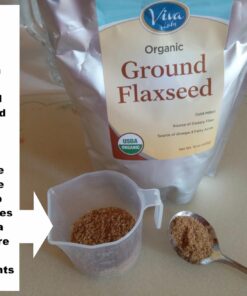 Viva Naturals Organic Ground Flaxseed - Premium Quality Plant-Based Protein and Vegan Omega 3 with Fiber, Perfect for Smoothies, Non-GMO and Gluten Free, 15 oz (425 g) 15 Ounce (Pack of 1) 49 71h7QcoZGxL