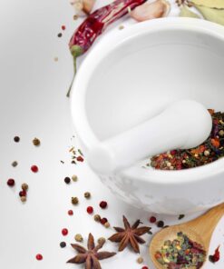 HIC Kitchen Mortar and Pestle Set, Fine-White Porcelain, 3 Sizes, Grinding, Spice Crusher, Pill Grinder, Nut Butter, Herb Paste Maker, Heat Resistant, Lead-Free, Cadmium-Free, Dishwasher Safe 12 71h9bpNAqnL