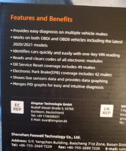 2023 FOXWELL NT624 Elite 8 Reset ODB2 Scanner All System Scan Tool ABS Bleeding/SAS/TPS/Oil/EPB/BRT/Injector/D-P-F Resets Car Diagnostic Tool for All Cars Battery Check Free Update Car Scanner 38 71hA5AIHnIL