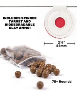 SimpleShot Scout XT Slingshot with Target, Clay Ammo and Bands for Professional Hunting and Powerful Target Shooting Sling Shot Camo 12 71hAMpD6DNL